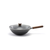 12-inch, Carbon Steel, Wok With Lid