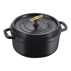 4 qt, Round, Dutch Oven Buster And Punch, Black Matte