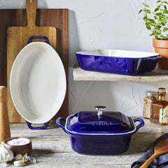 4-pc, Mixed Baking Dish Set, dark blue