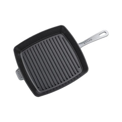 12-inch, Cast Iron, Square, Grill Pan, Graphite Grey