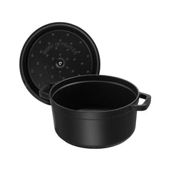 7 qt, Round, Dutch Oven, Black Matte