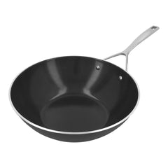 12-inch, Aluminum, Wok With Ceramic Coating, Black Matte