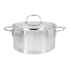 5.5 qt, 18/10 Stainless Steel, Dutch Oven With Lid