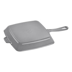 10-inch, Cast Iron, Square, Grill Pan, Graphite Grey