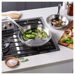 2-pc, Stainless Steel, Frying Pan Set