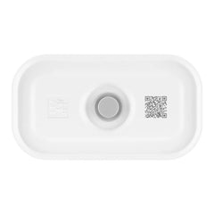 S, Vacuum Lunch Box, Plastic, Semitransparent-grey