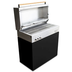 Natural gas grill, black matte