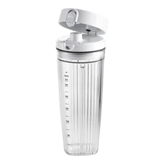 Personal Blender Jar With Drinking Lid And Vacuum Lid - White