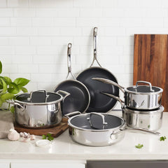 10-pc, Ceramic Hybrid Cookware Set