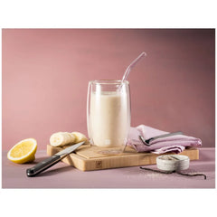 Glass Straw - Clear - Bent Set