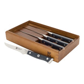 4-pc, Steak Knife Set With Wood Presentation Box