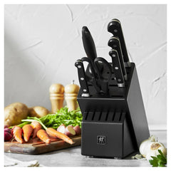 7-pc, Knife block set, black matte