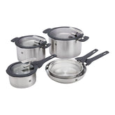 8-pc, Stainless Steel, Pots And Pans Set