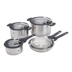8-pc, Stainless Steel, Pots And Pans Set