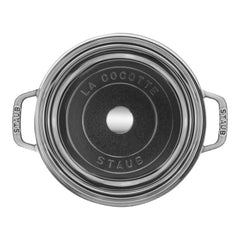 4 qt, Round, Glass Lid Dutch Oven, Graphite Grey