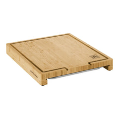 15.5-inch x 12-inch Cutting Board With Tray, Bamboo