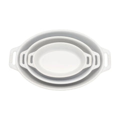 3-pc, Oval, Bakeware Set, White