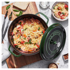5.5 qt, Round, Dutch Oven, Basil