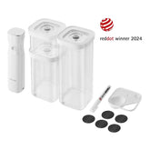 CUBE Vacuum Starter Set, S / 6-pc, transparent-white