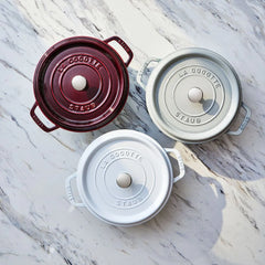 4 qt, Round, Dutch Oven, Pure-white