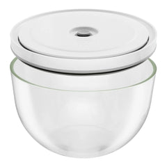 Vacuum bowl set S/M/L / 6-pc, glass, transparent-white