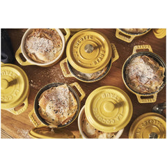 0.25 qt, Mini Round Dutch Oven, citron