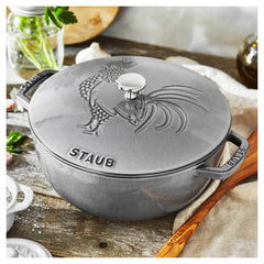 3.75 qt, Essential French Oven Rooster Lid, graphite grey