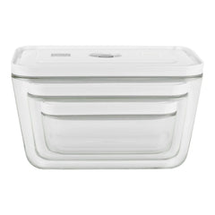 S/M/L / 3-pc, Vacuum Container Set, Glass, Grey