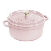 5.5 qt, Round, Dutch Oven, Pink Peony