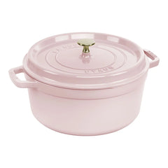 5.5 qt, Round, Dutch Oven, Pink Peony