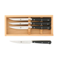 4-pc, Porterhouse Steak Knife Set In Beechwood Box