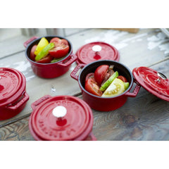 0.25 qt, Mini Round Dutch Oven, cherry