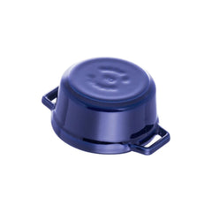 0.25 qt, Mini Round Dutch Oven, dark blue