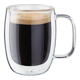 2-pc Double Espresso Glass Mug Set, Double Wall