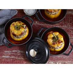 0.5 qt, Round, Dutch Oven, Black Matte