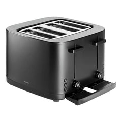 4 Short Slots Toaster, Black Matte
