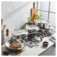 9-pc, 18/10 Stainless Steel, Stainless Steel Cookware Set