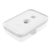 L Flat, Vacuum Lunch Box, Plastic, Semitransparent-grey