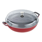3.5 qt, Braiser With Glass Lid, Cherry