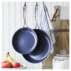 2-pc, Stainless Steel, Ceramic Coating, Non-stick, Frying Pan Set
