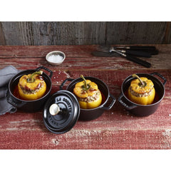 0.75 qt, Round, Dutch Oven, Black Matte