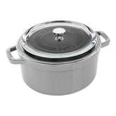4 qt, Round, Glass Lid Dutch Oven, Graphite Grey