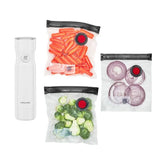 Pump and Bag Set, S / 4-pc, white