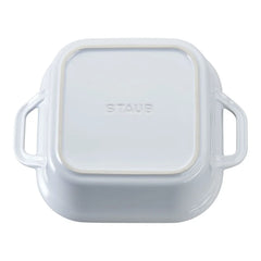9-inch, Square, Covered Baking Dish, White
