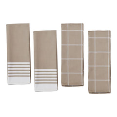 Kitchen Towels Set, Taupe