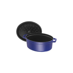 5.75 qt, Oval, Dutch Oven, Dark Blue