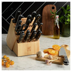 20-pc, Knife block set, natural