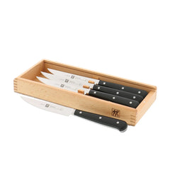 4-pc, Porterhouse Steak Knife Set In Beechwood Box