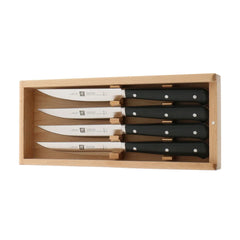 4-pc, Porterhouse Steak Knife Set In Beechwood Box
