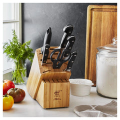 7-pc, Knife block set, bamboo